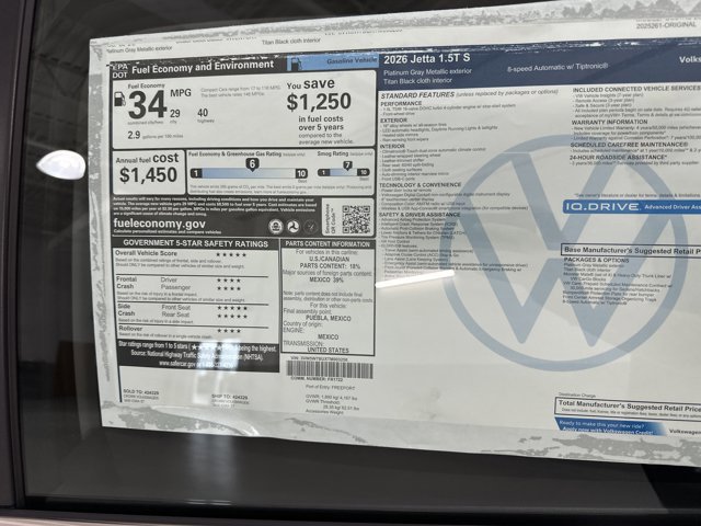 New 2026 Volkswagen Jetta S image 40