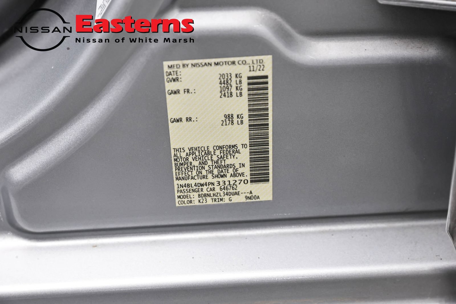 Used 2023 Nissan Altima 2.5 SV w/ SV Premium Package AWD/4WD image 37