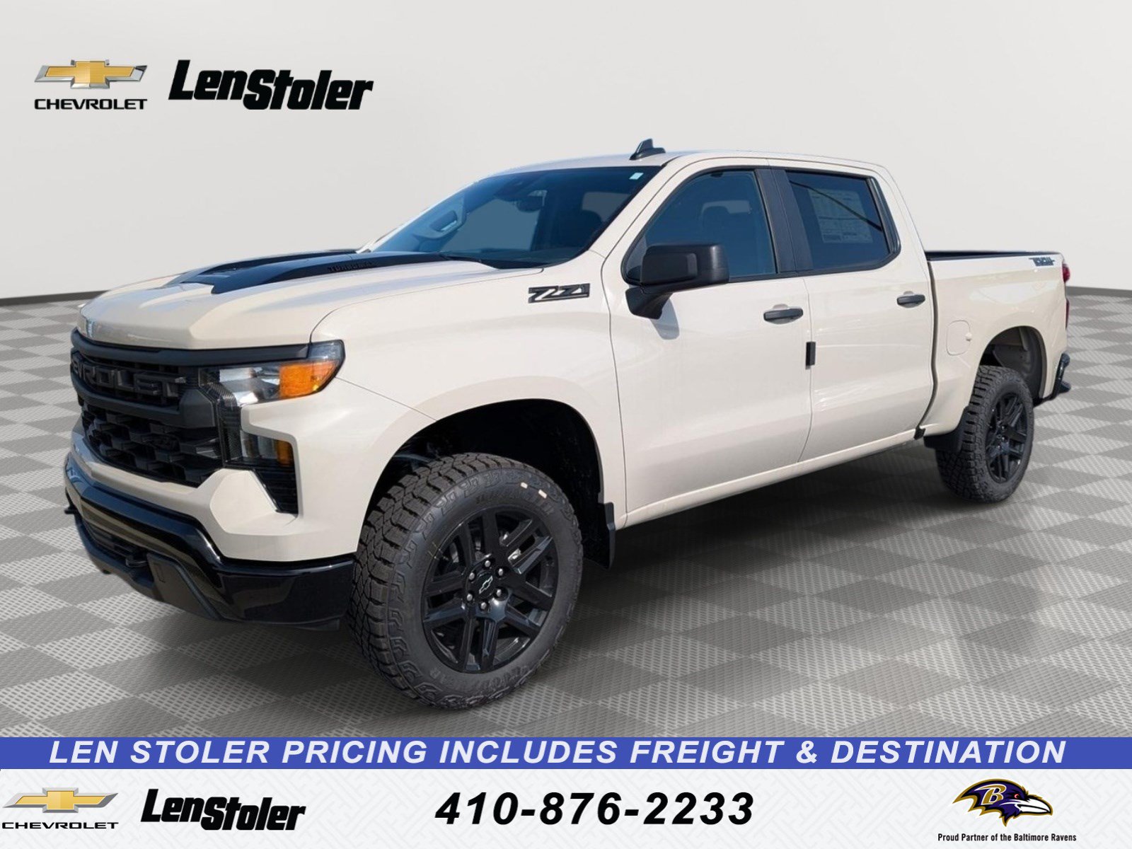 New 2026 Chevrolet Silverado 1500 Custom Trail Boss w/ Dark Appearance Package AWD/4WD image 1