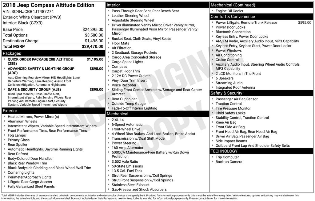 Used 2018 Jeep Compass Altitude image 6