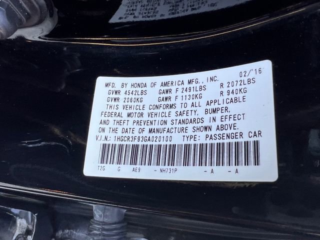 Used 2016 Honda Accord Touring image 38