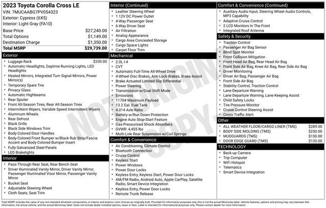 Used 2023 Toyota Corolla Cross LE image 10