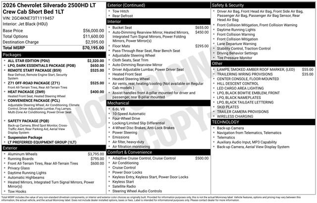 New 2026 Chevrolet Silverado 2500 LT w/ All Star Edition image 5