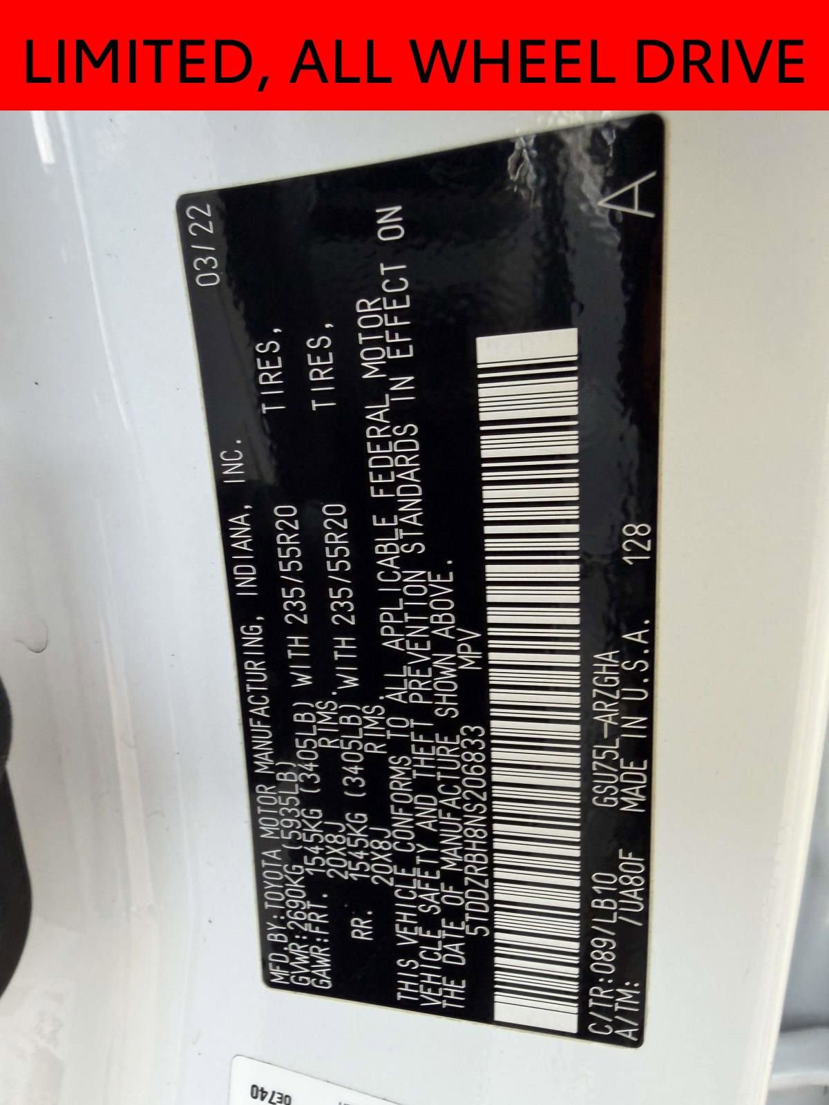 Used 2022 Toyota Highlander Limited image 23