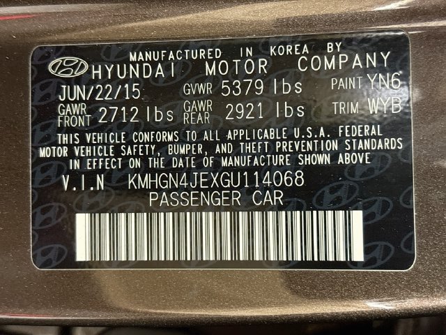 Used 2016 Hyundai Genesis 3.8 RWD image 34