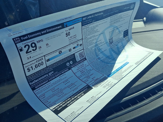 New 2027 Volkswagen Jetta GLI Autobahn FWD image 3