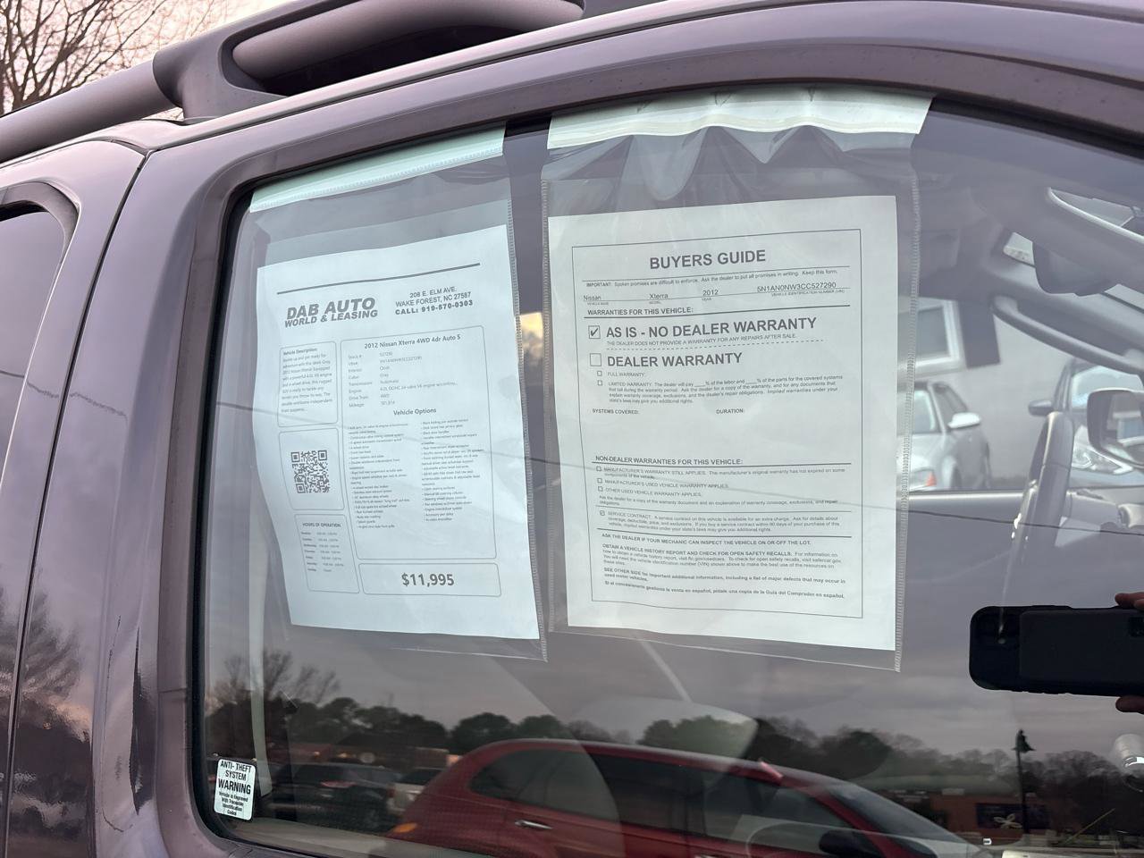Used 2012 Nissan Xterra S w/ Value Package image 15