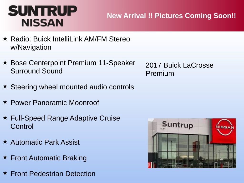 Used 2017 Buick LaCrosse Premium w/ Driver Confidence Package #2 image 4