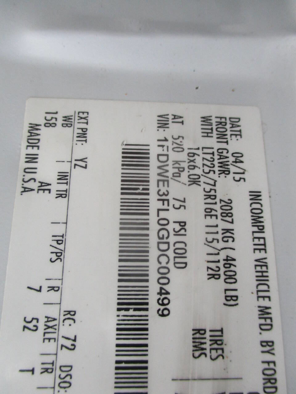 Used 2016 Ford E-350 and Econoline 350 Super Duty w/ Power Windows & Locks Group image 15