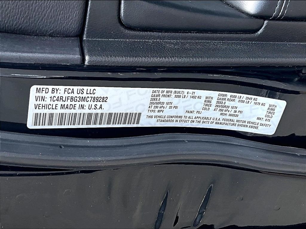 Used 2021 Jeep Grand Cherokee Limited X AWD/4WD image 29