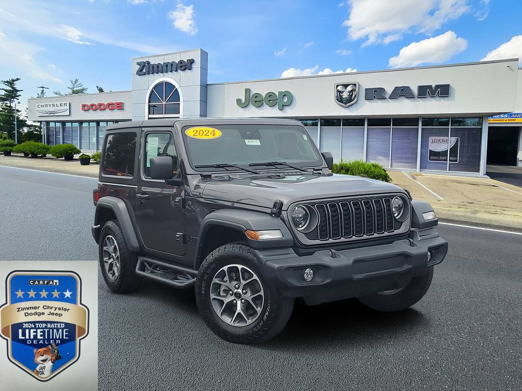 Certified 2024 Jeep Wrangler Sport AWD/4WD image 1