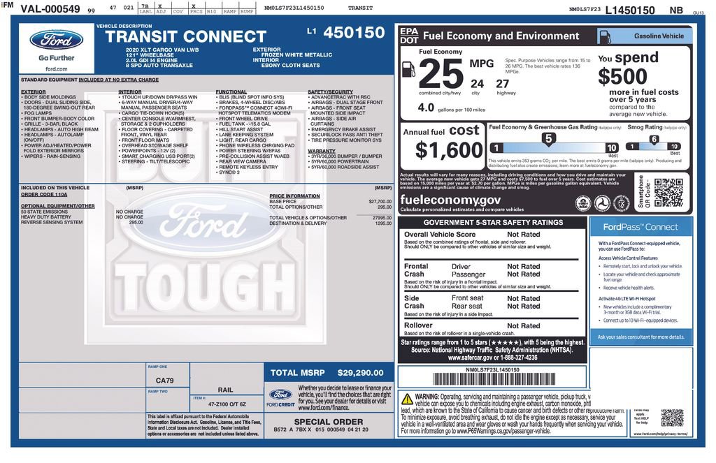 Used 2020 Ford Transit Connect XLT image 18