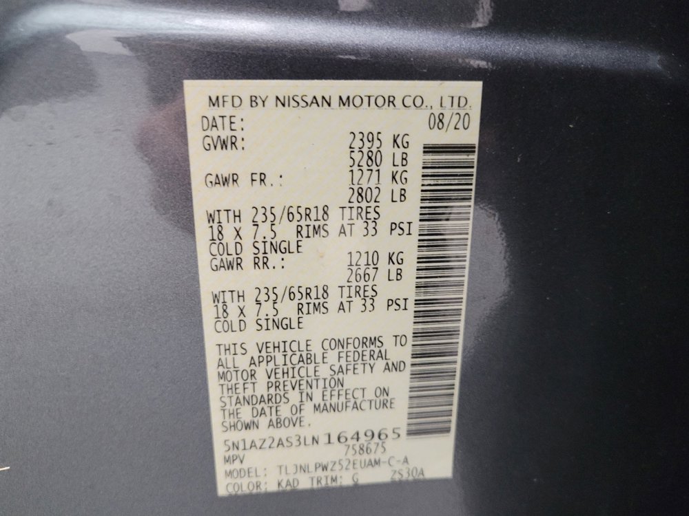 Used 2020 Nissan Murano S w/ Technology Package AWD/4WD image 33
