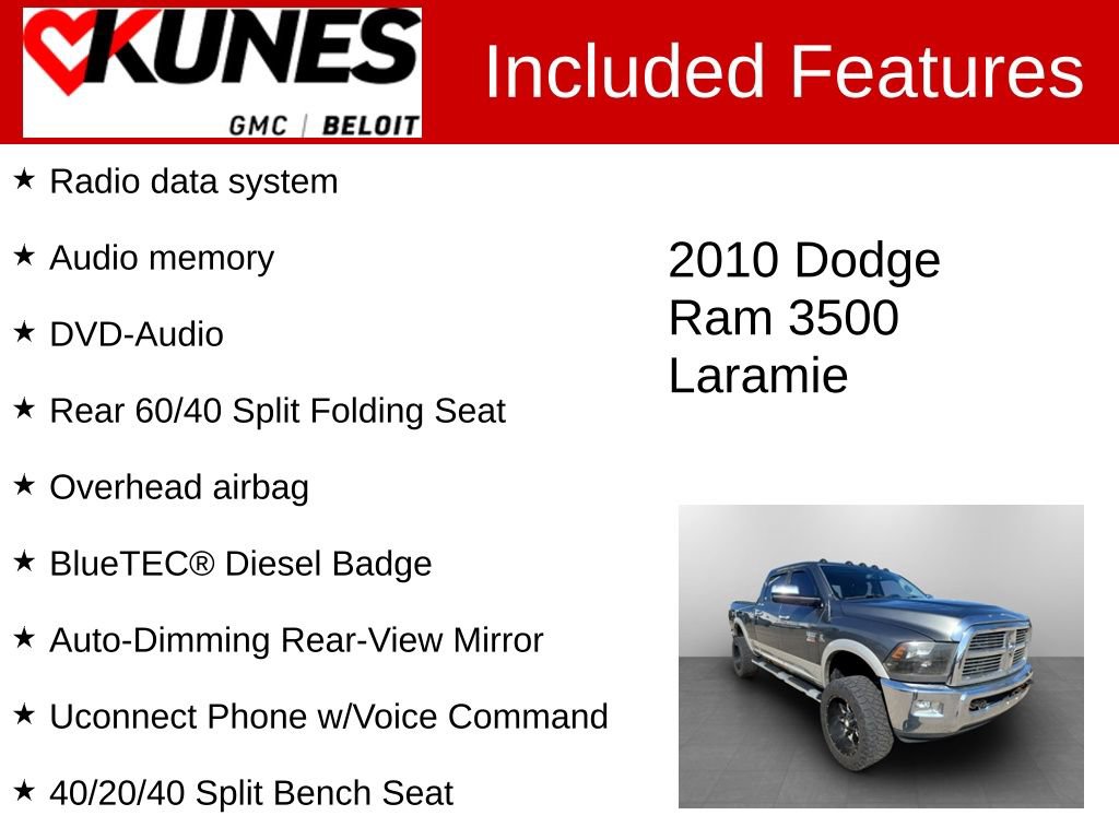 Used 2010 Dodge Ram 3500 Truck Laramie image 3