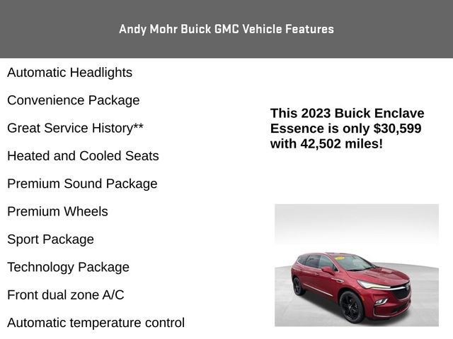 Used 2023 Buick Enclave Essence w/ Sport Touring Edition image 8
