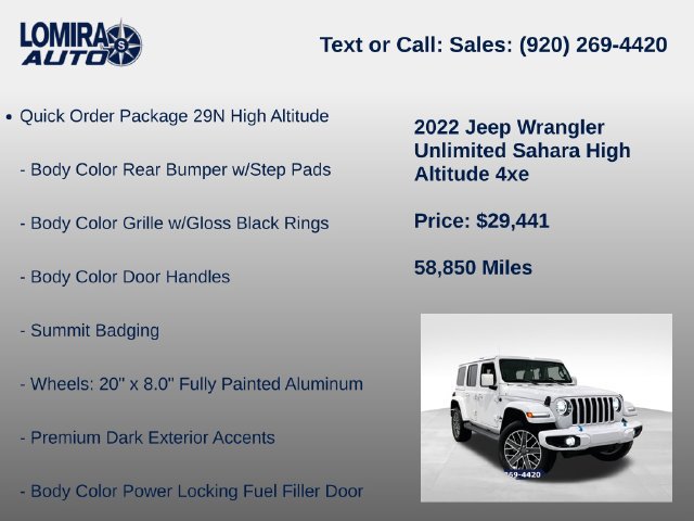Used 2022 Jeep Wrangler Unlimited Sahara AWD/4WD image 14