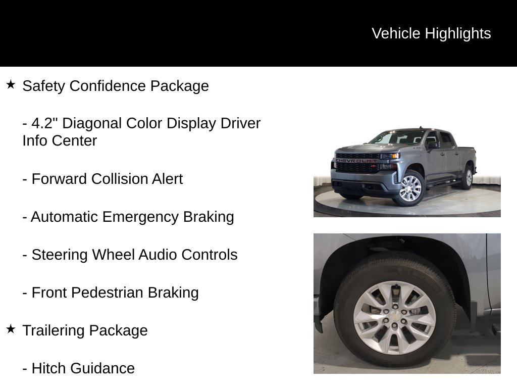 Used 2021 Chevrolet Silverado 1500 Custom w/ Safety Confidence Package AWD/4WD image 32