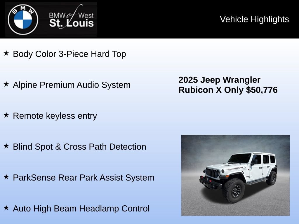 Used 2025 Jeep Wrangler Unlimited Rubicon AWD/4WD image 16