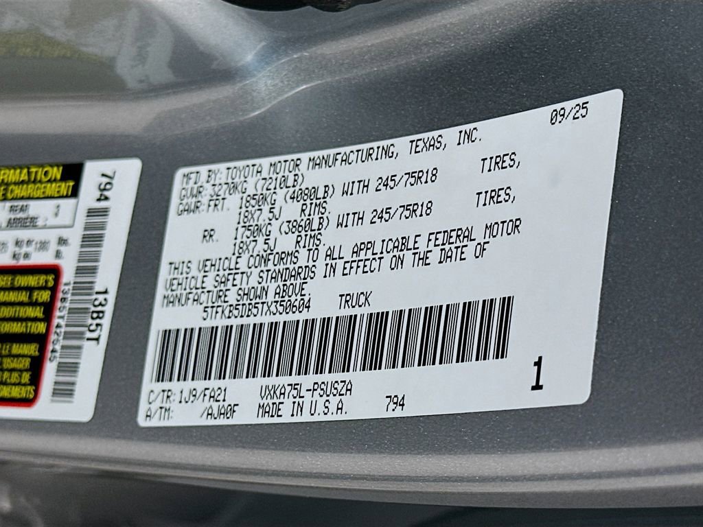 Certified 2026 Toyota Tundra SR image 32