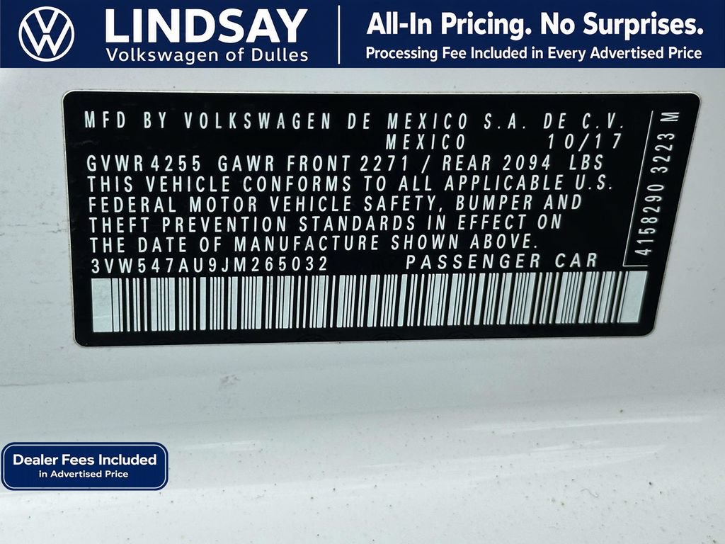 Used 2018 Volkswagen GTI SE w/ SE Leather Package FWD image 26