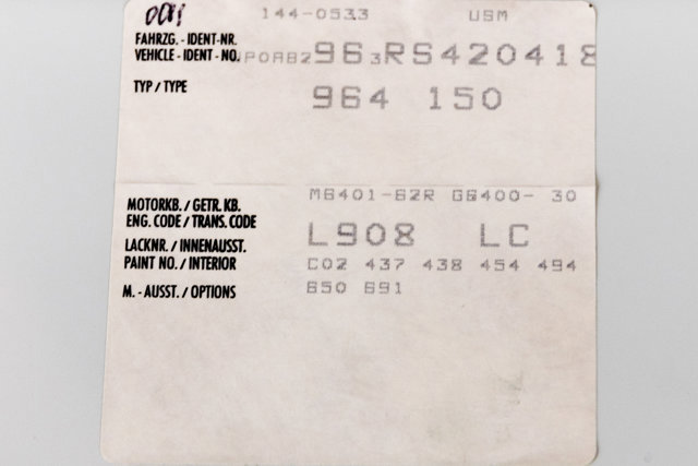 Used 1994 Porsche 911 Carrera 4 image 86