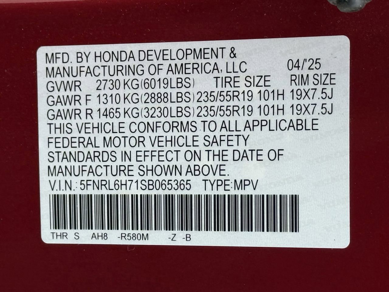 Used 2025 Honda Odyssey Sport-L image 26