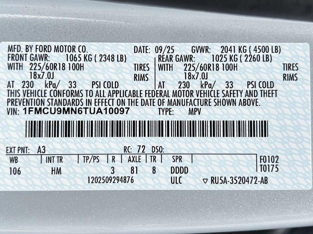 Used 2026 Ford Escape ST-Line AWD/4WD image 34