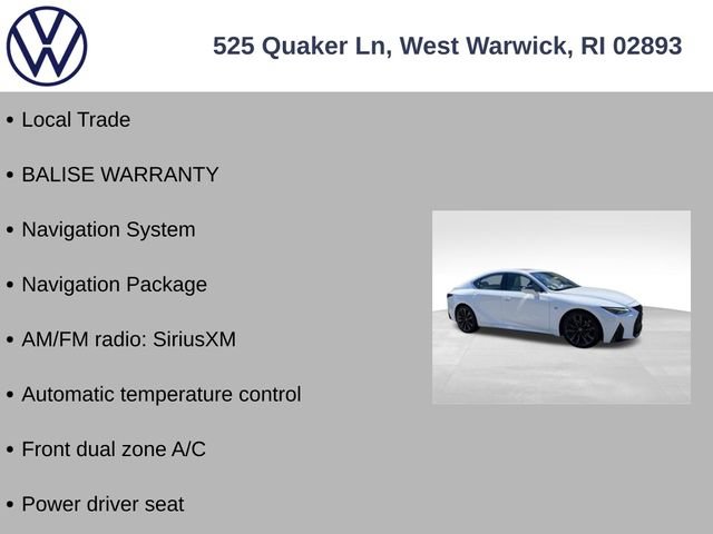 Used 2021 Lexus IS 350 F Sport w/ Navigation Package RWD image 6