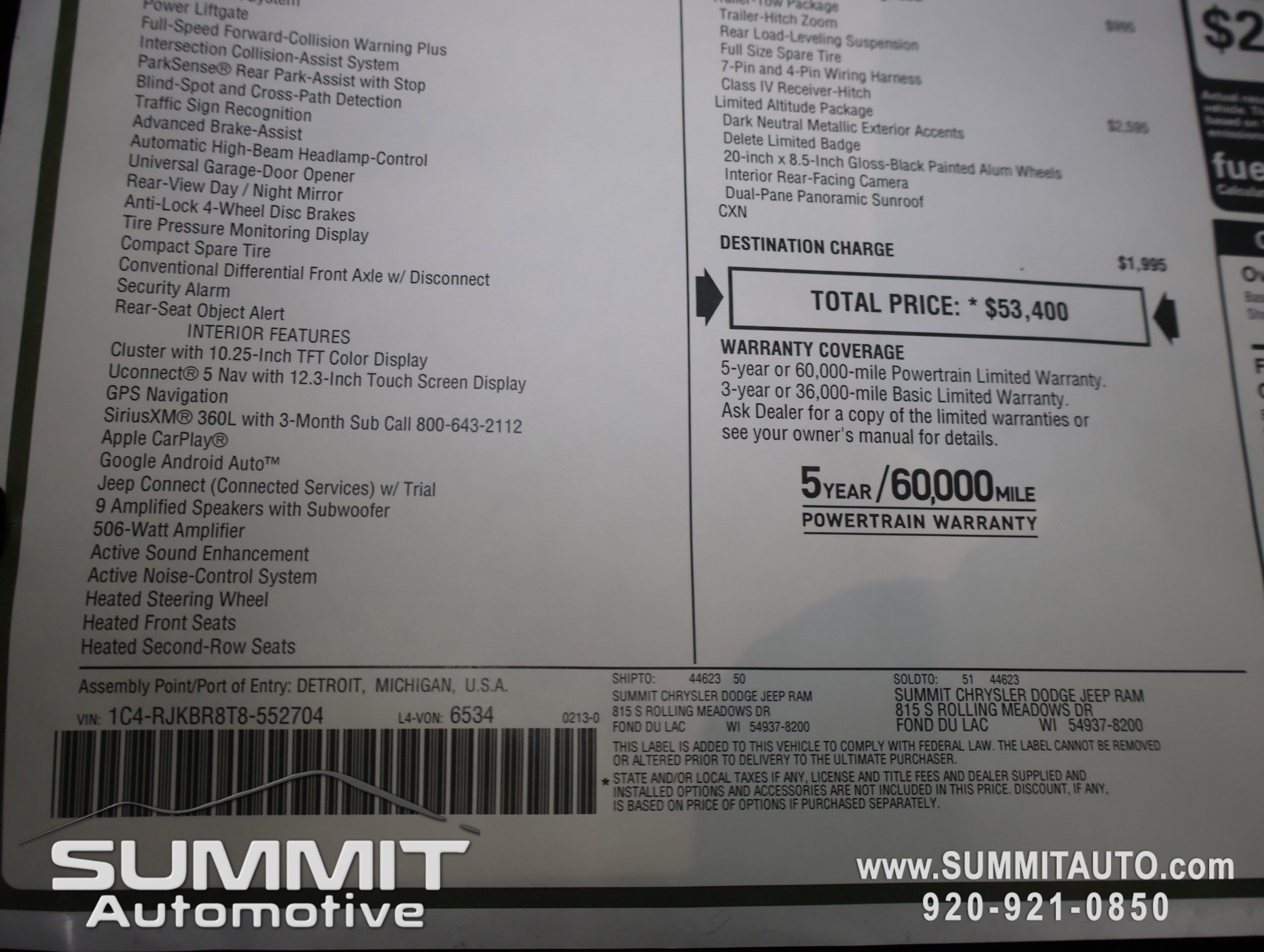 New 2026 Jeep Grand Cherokee L Limited image 41