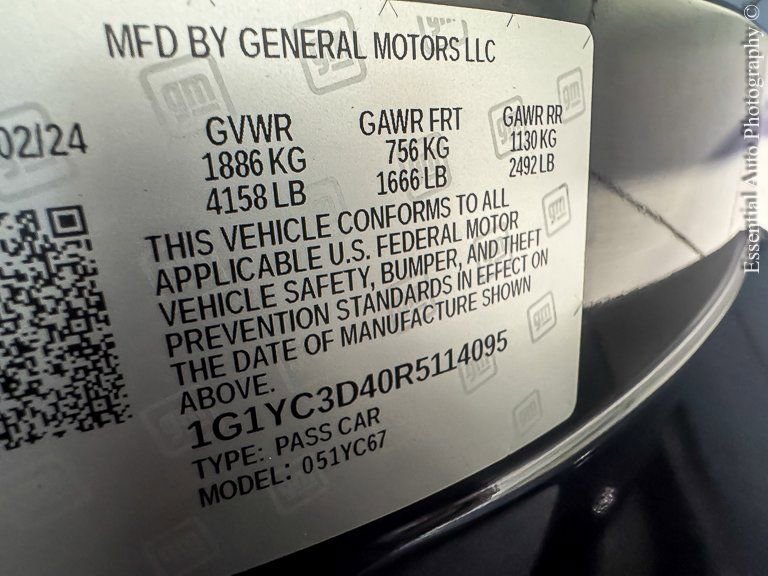 Certified 2024 Chevrolet Corvette Stingray Premium Conv w/ Z51 Performance Package image 30