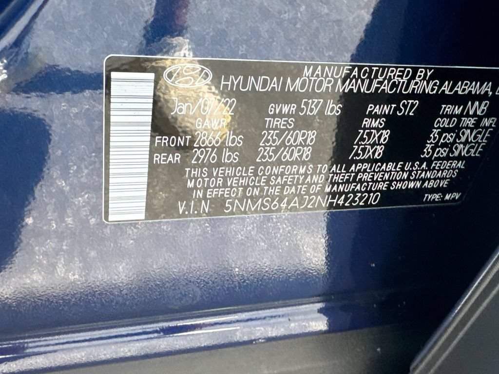 Used 2022 Hyundai Santa Fe SEL w/ Convenience Package FWD image 34