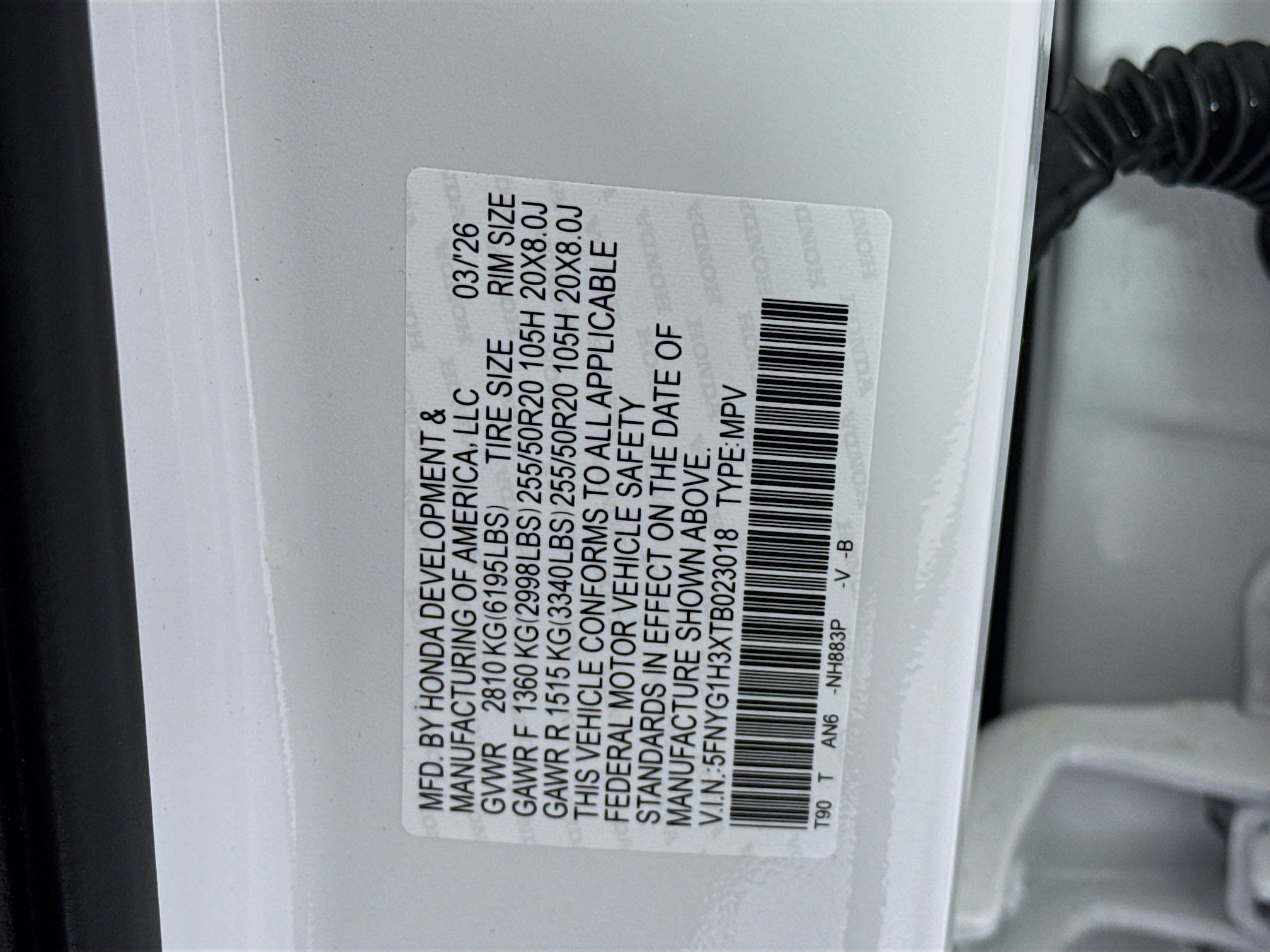 New 2026 Honda Pilot Sport image 33