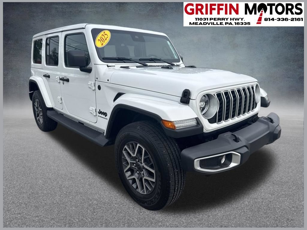 Used 2025 Jeep Wrangler Unlimited Sahara w/ Safety Group AWD/4WD image 1