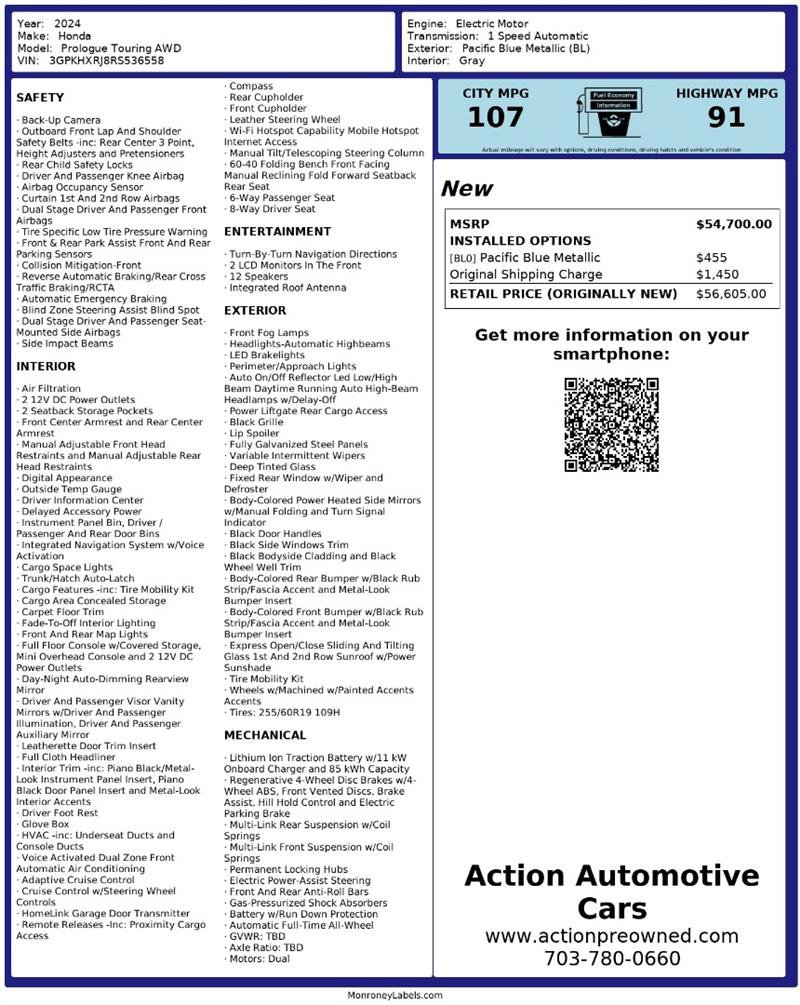 Used 2024 Honda Prologue Touring image 2