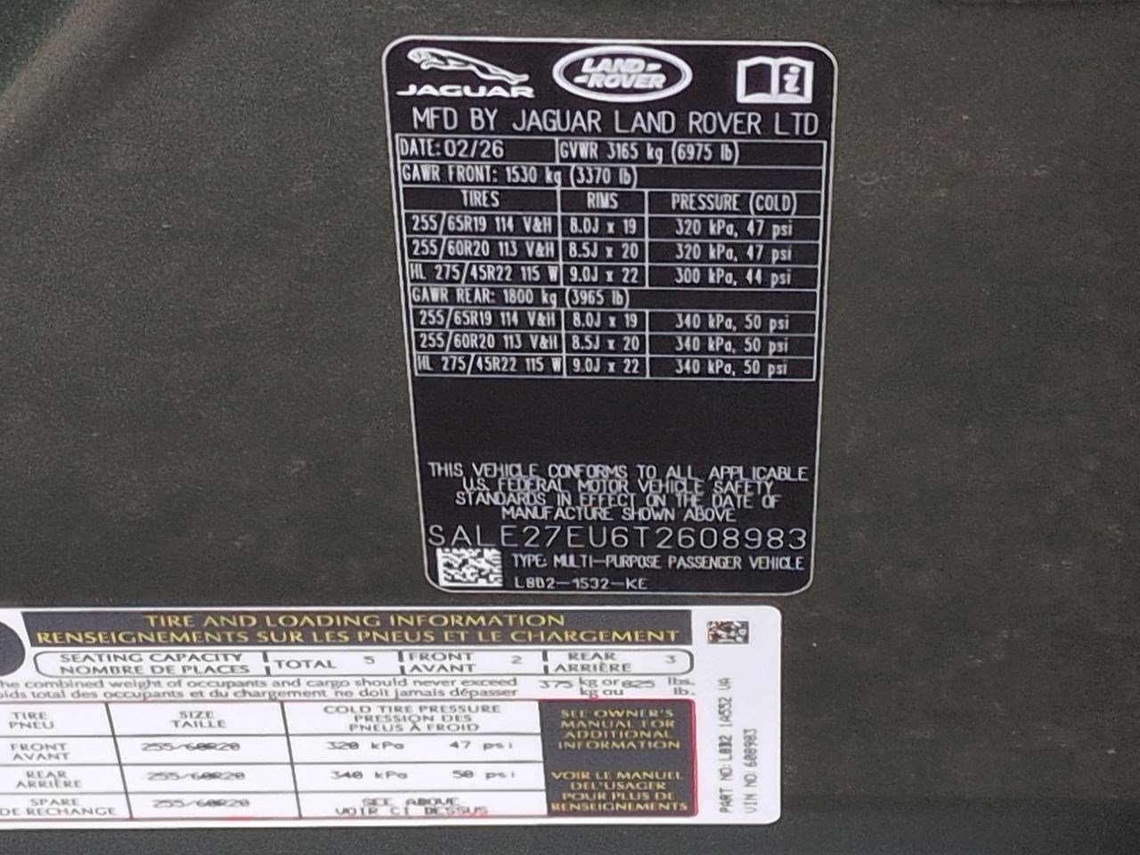 New 2026 Land Rover Defender 110 X-Dynamic SE image 30