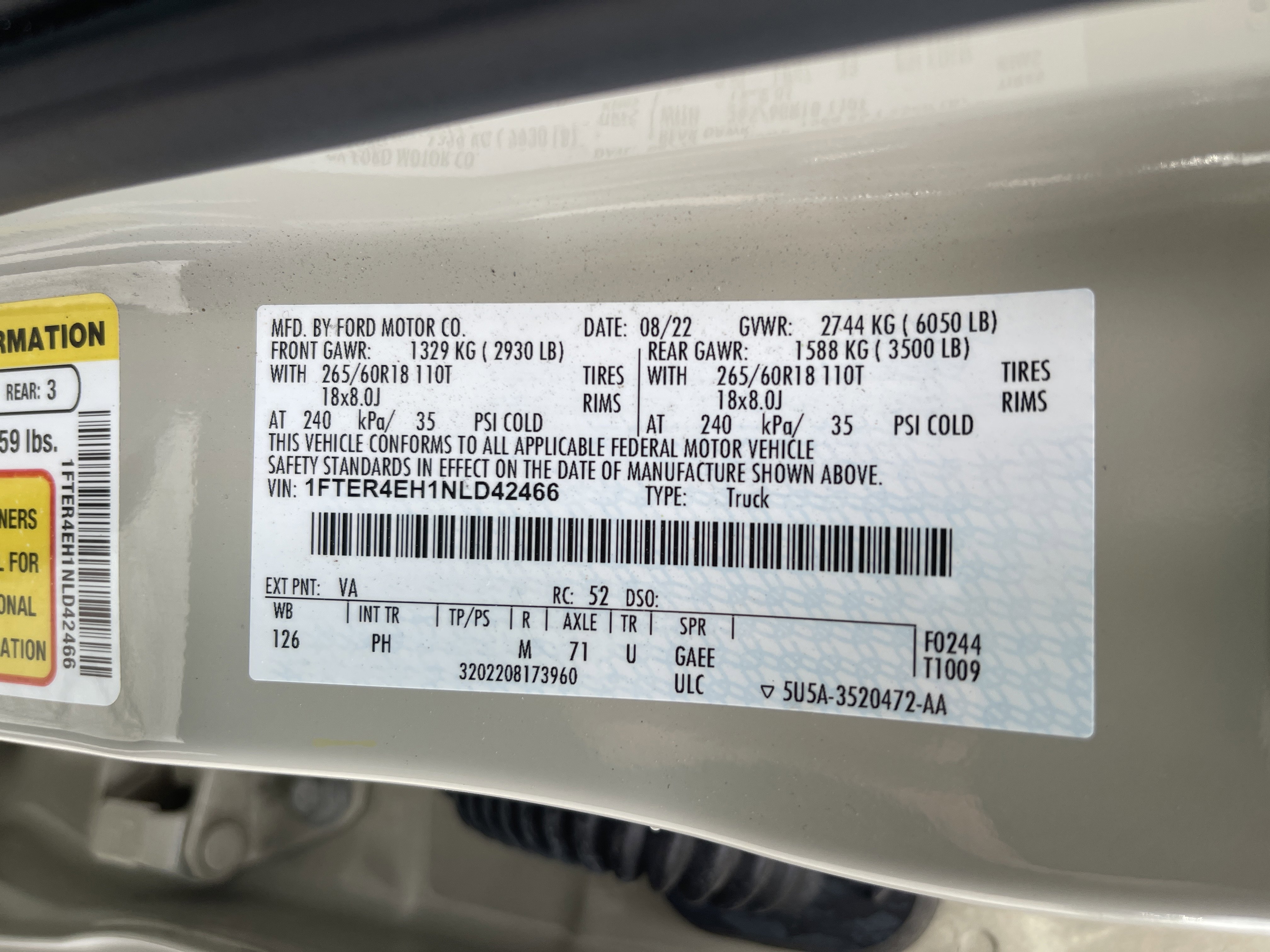 Used 2022 Ford Ranger XLT w/ Equipment Group 301A Mid image 5