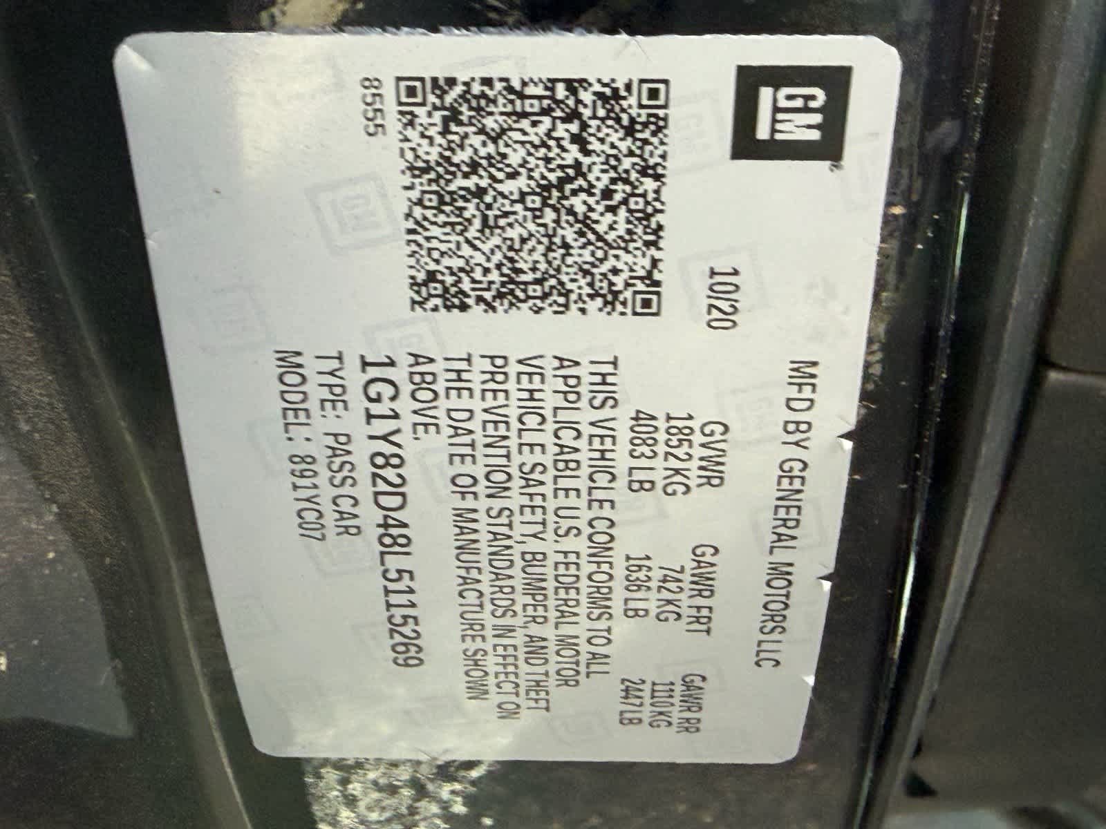 Used 2020 Chevrolet Corvette Stingray Premium Cpe w/ 3LT Preferred Equipment Group RWD image 23