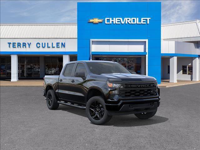 New 2026 Chevrolet Silverado 1500 Custom w/ Turbomax Blackout Package RWD image 1