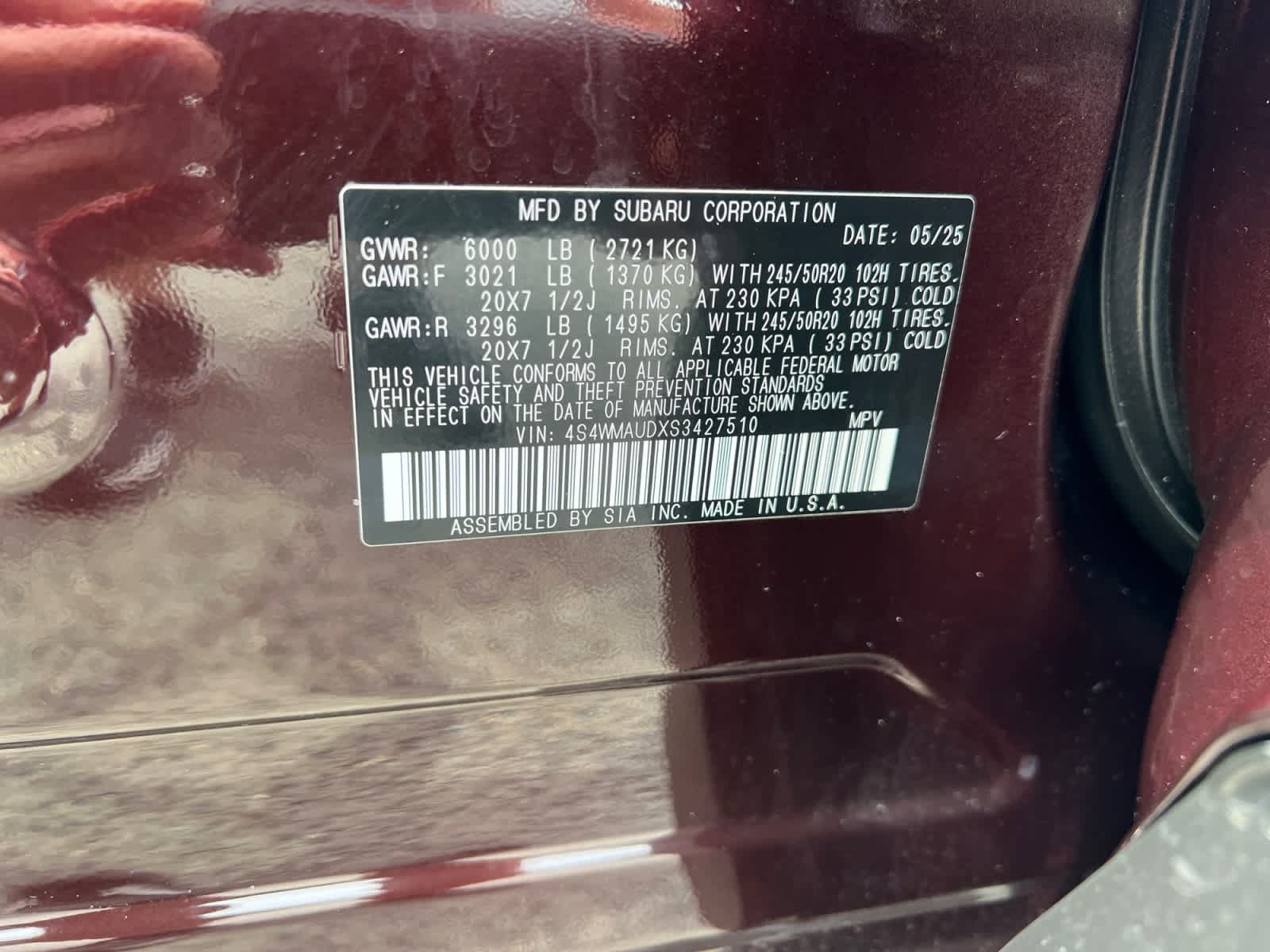 Certified 2025 Subaru Ascent Touring AWD/4WD image 18