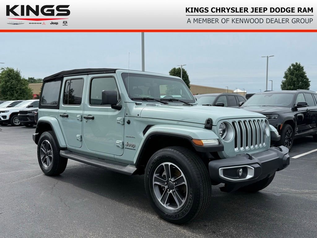 Used 2023 Jeep Wrangler Unlimited Sahara w/ LED Lighting Group AWD/4WD image 1