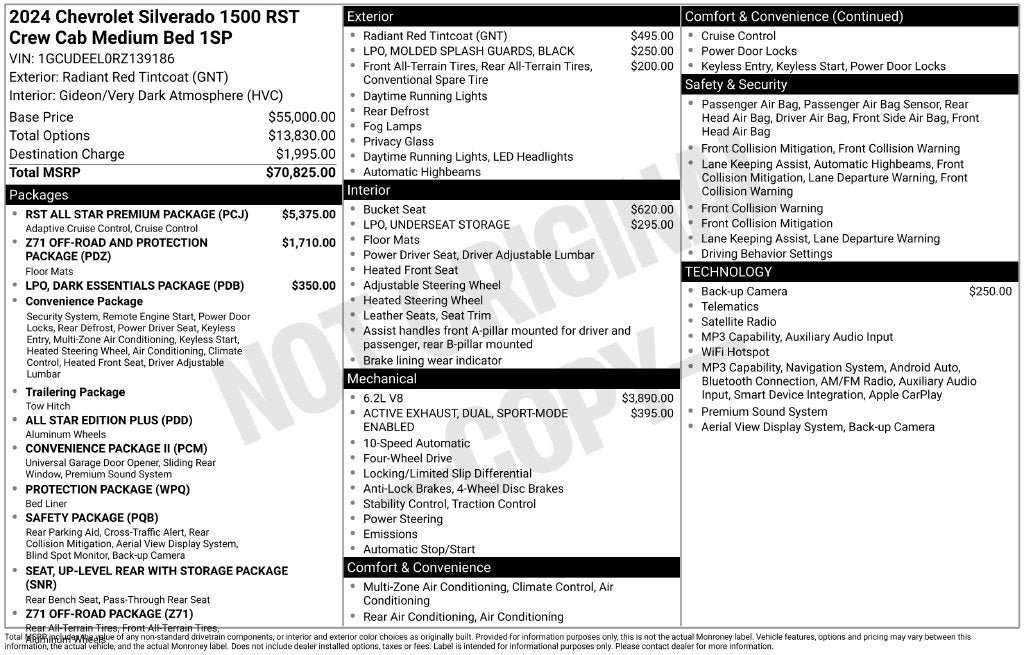Used 2024 Chevrolet Silverado 1500 RST w/ RST All Star Premium Package AWD/4WD image 3