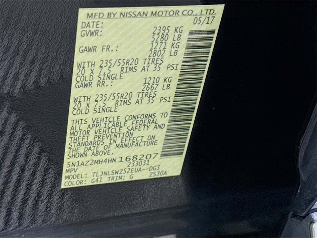 Used 2017 Nissan Murano Platinum w/ Platinum Technology Package image 35