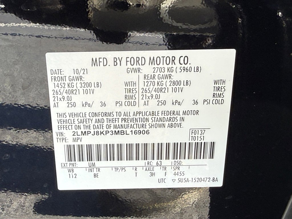 Used 2021 Lincoln Nautilus Reserve w/ Equipment Group 201A image 34