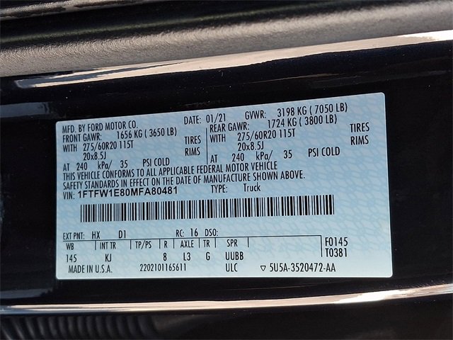 Used 2021 Ford F150 King Ranch w/ Equipment Group 601A High image 38