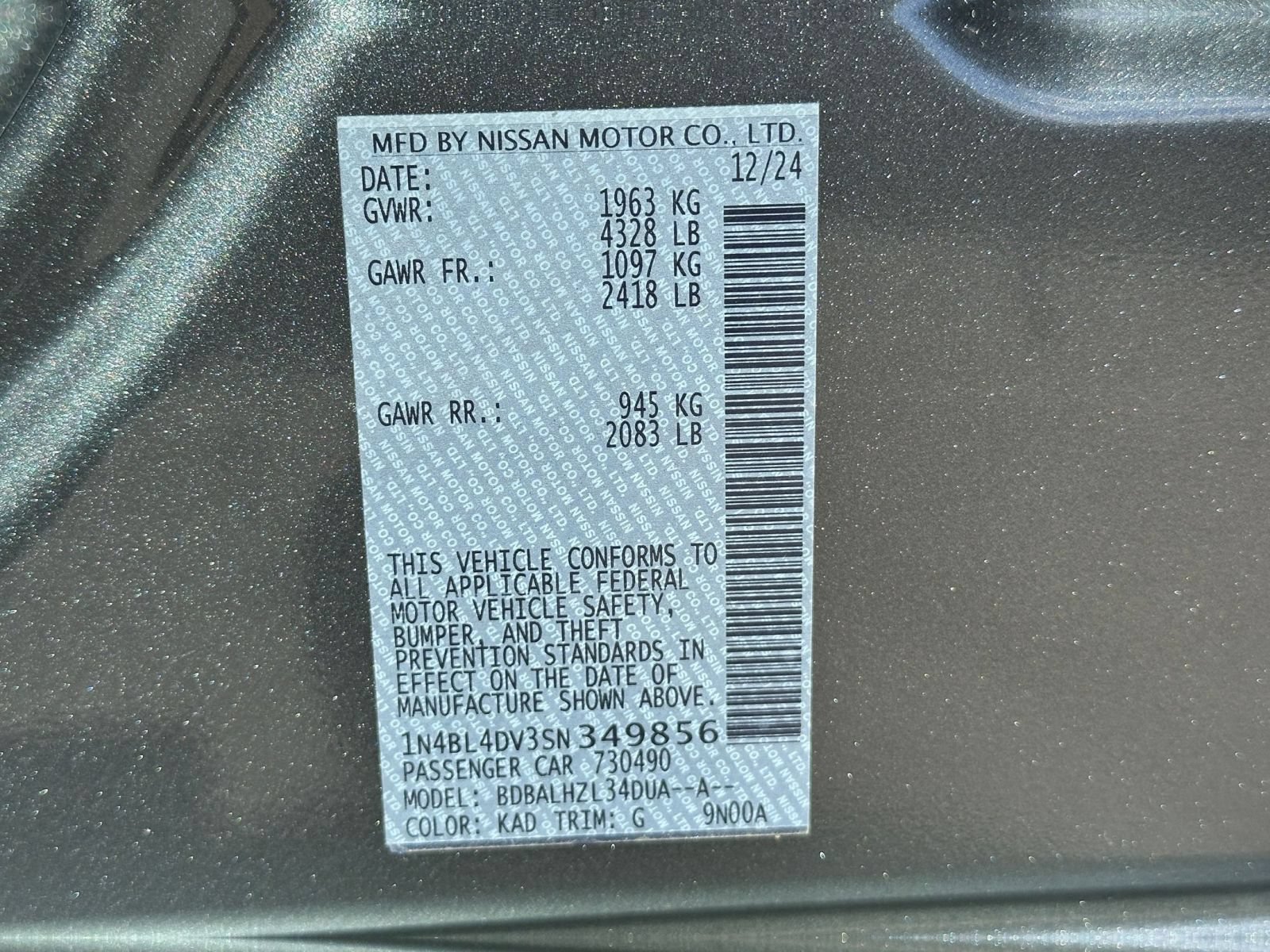 Used 2025 Nissan Altima 2.5 SV FWD image 28