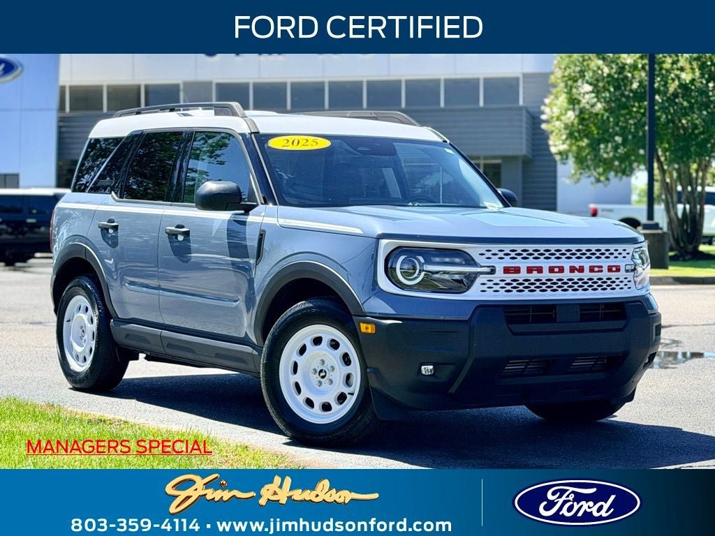 Certified 2025 Ford Bronco Sport Heritage w/ Convenience Package AWD/4WD image 1
