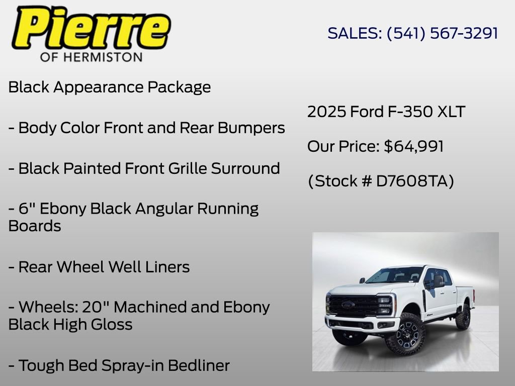 Used 2025 Ford F350 XLT w/ Black Appearance Package AWD/4WD image 6