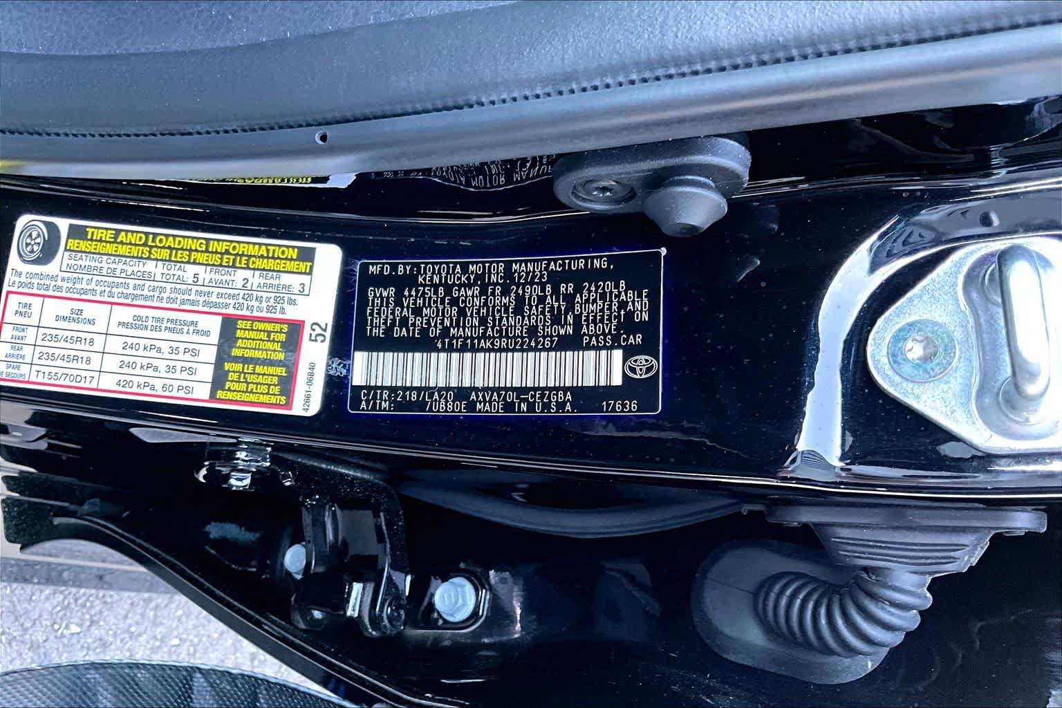 Certified 2024 Toyota Camry XLE image 33