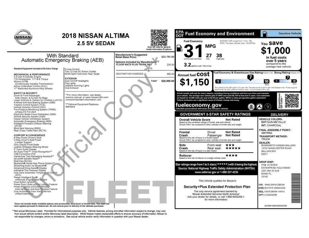Used 2018 Nissan Altima 2.5 SV image 5