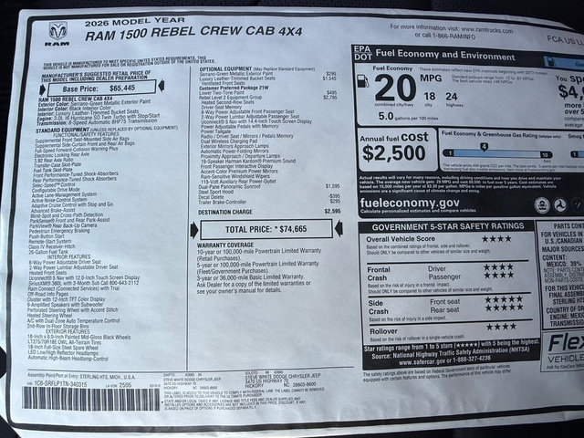 New 2026 RAM 1500 Rebel image 38